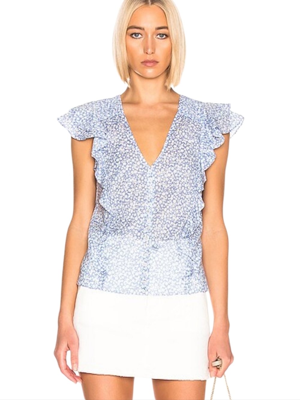 Veronica Beard Shani Blouse French Blue